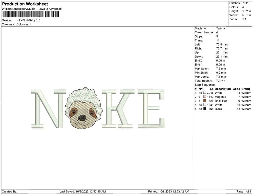 Nike Sloth Baby