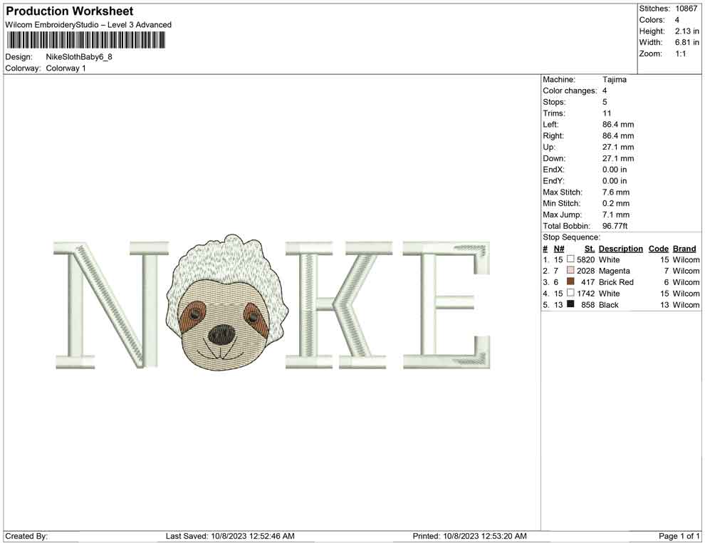 Nike Sloth Baby