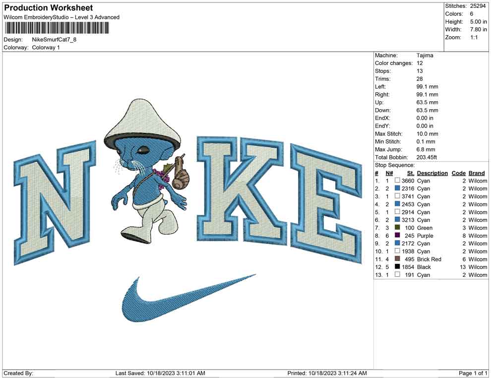 Nike smurf Cat