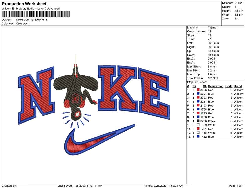 Nike Spiderman Down