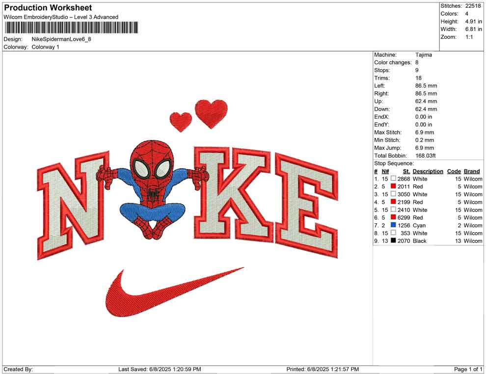 Nike Spiderman Love