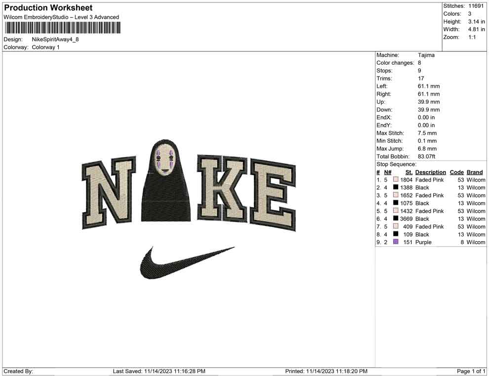 Nike Spirit away