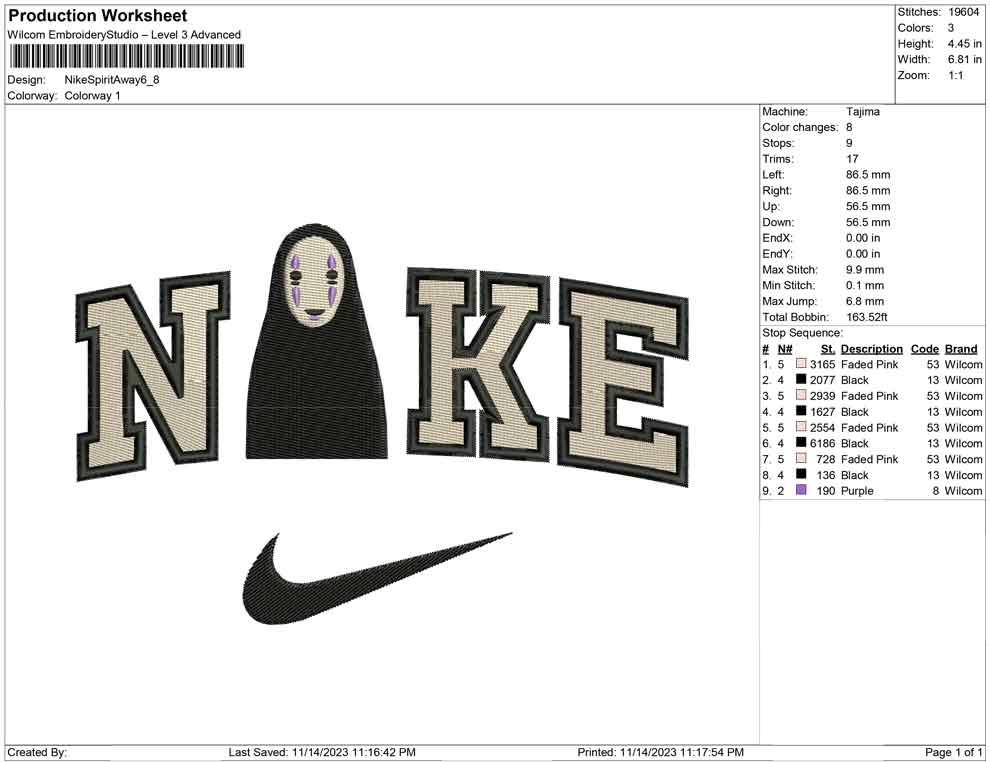 Nike Spirit away