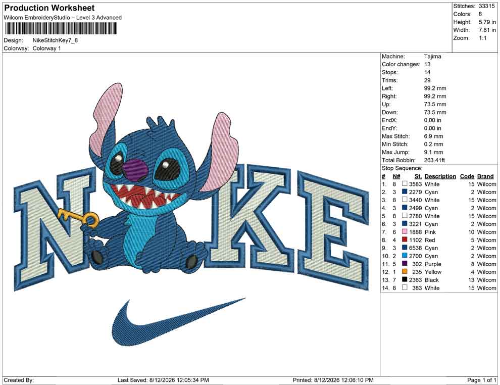 Nike Stitch Key