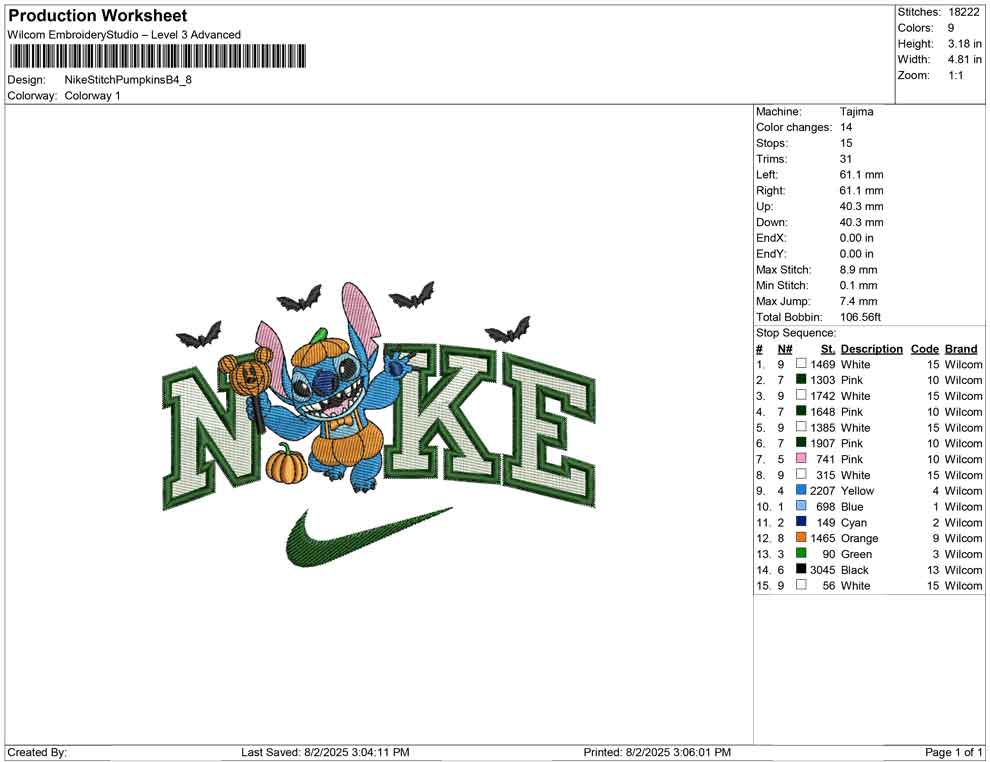 Nike Stitch Pumpkins B