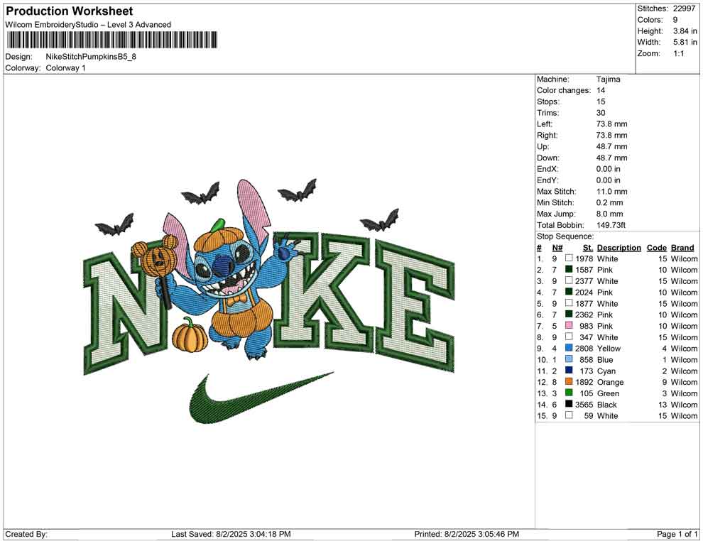 Nike Stitch Pumpkins B