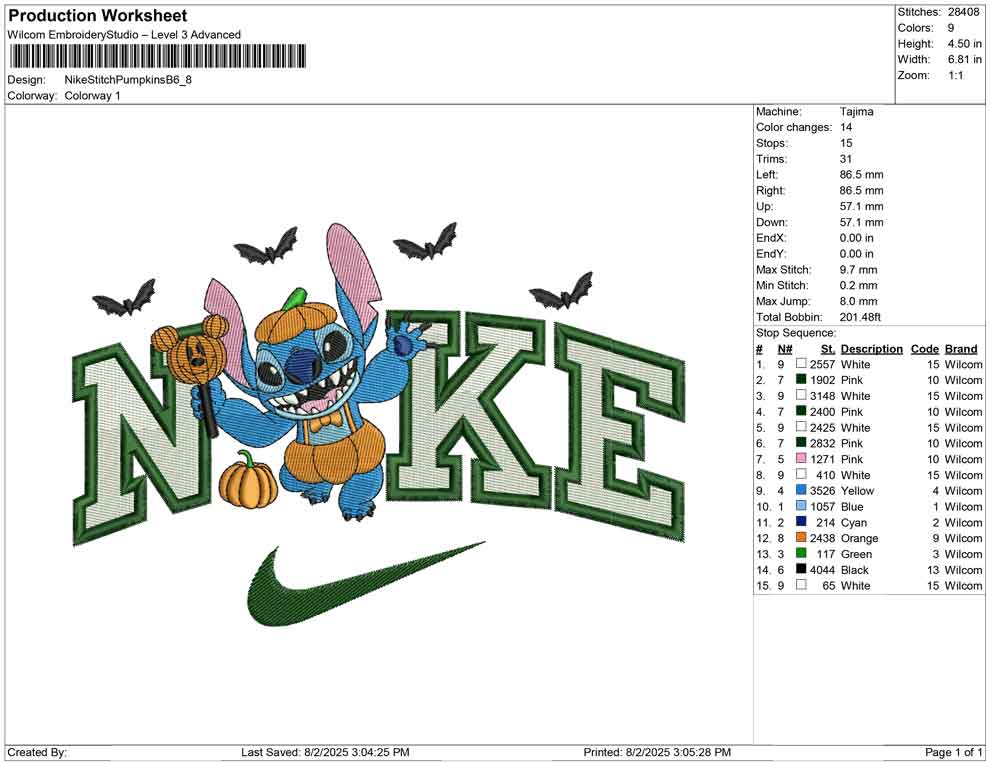 Nike Stitch Pumpkins B