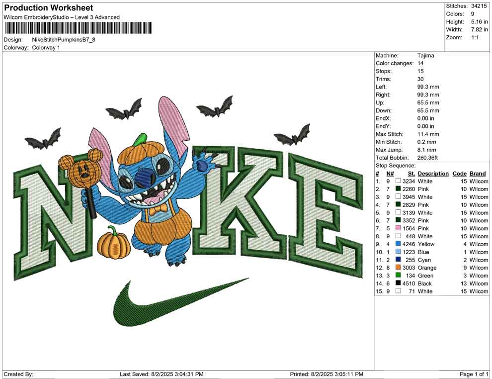 Nike Stitch Pumpkins B