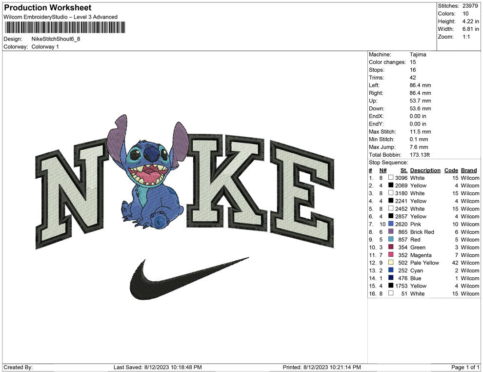 Nike Stitch shout