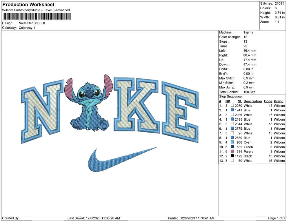 Nike Stitch Sit B