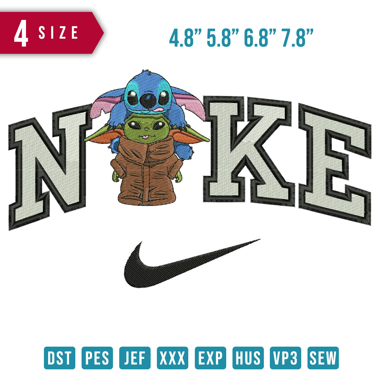 Nike Stitch and yoda