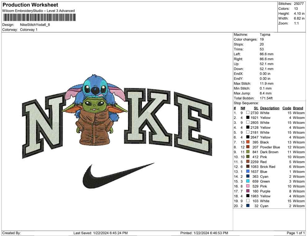 Nike Stitch and yoda