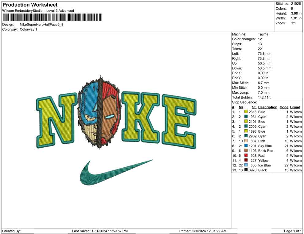 Nike Superhero half face