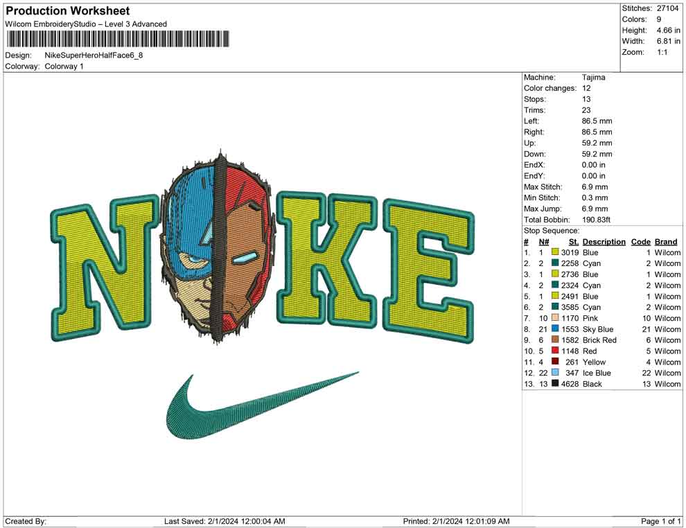 Nike Superhero half face