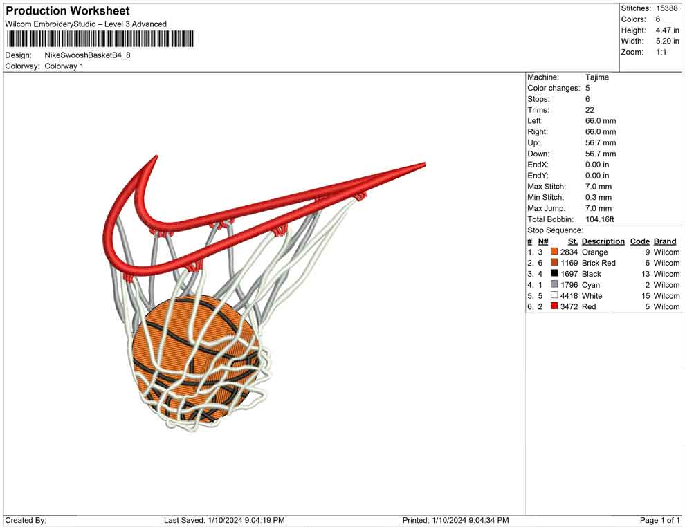 Swoosh Net Basket B