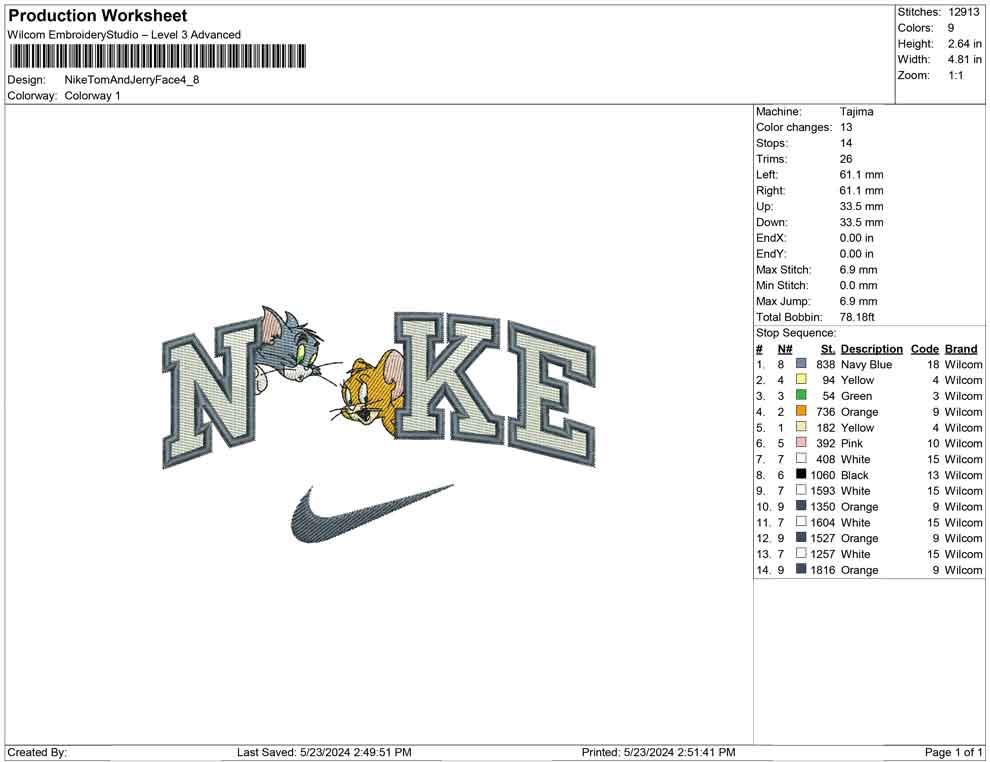 Nike Tom And Jerry Face