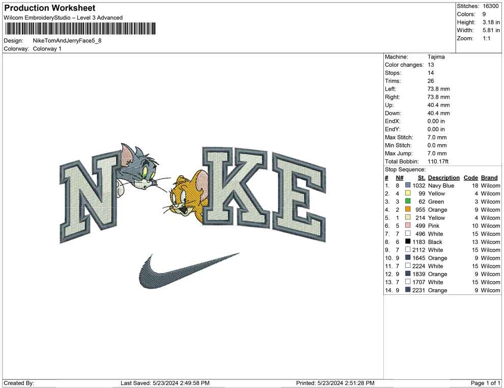 Nike Tom And Jerry Face