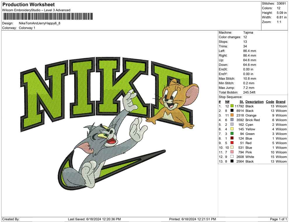 Nike Tom And Jerry Happy