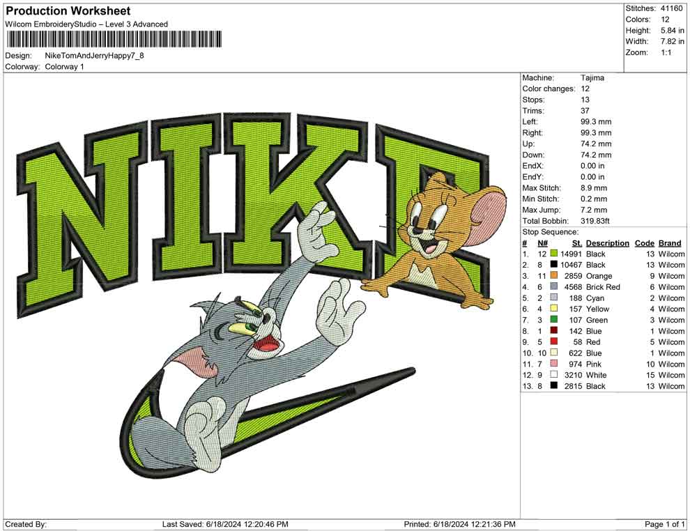 Nike Tom And Jerry Happy