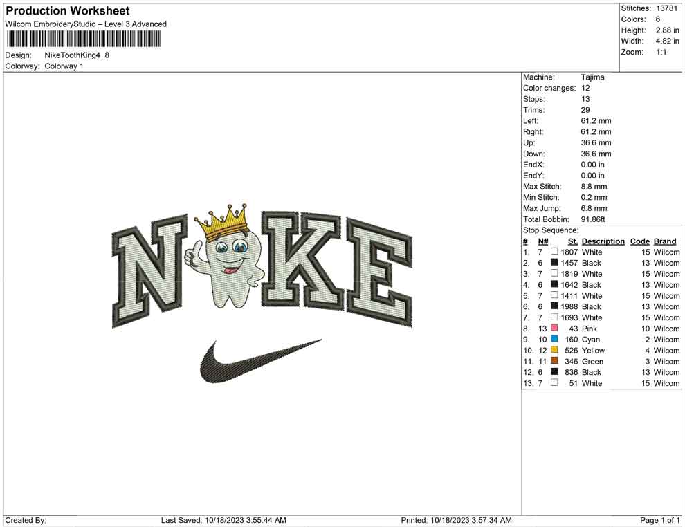 Nike Tooth king