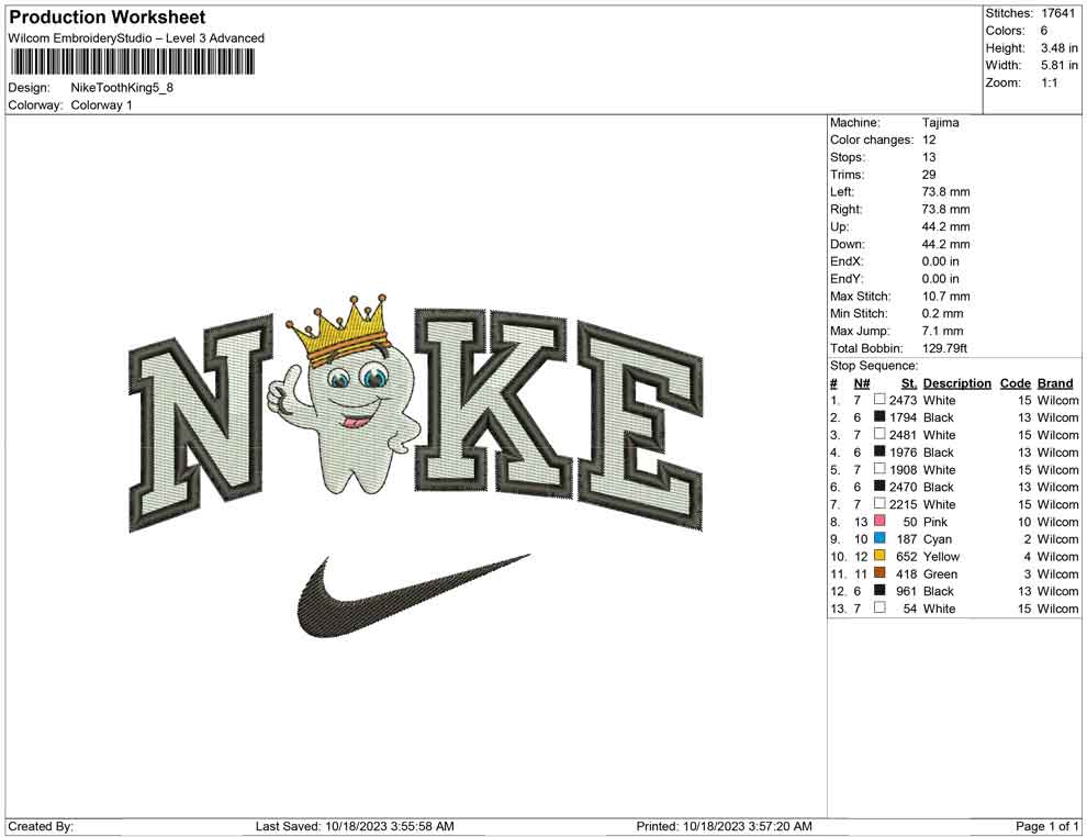 Nike Tooth king