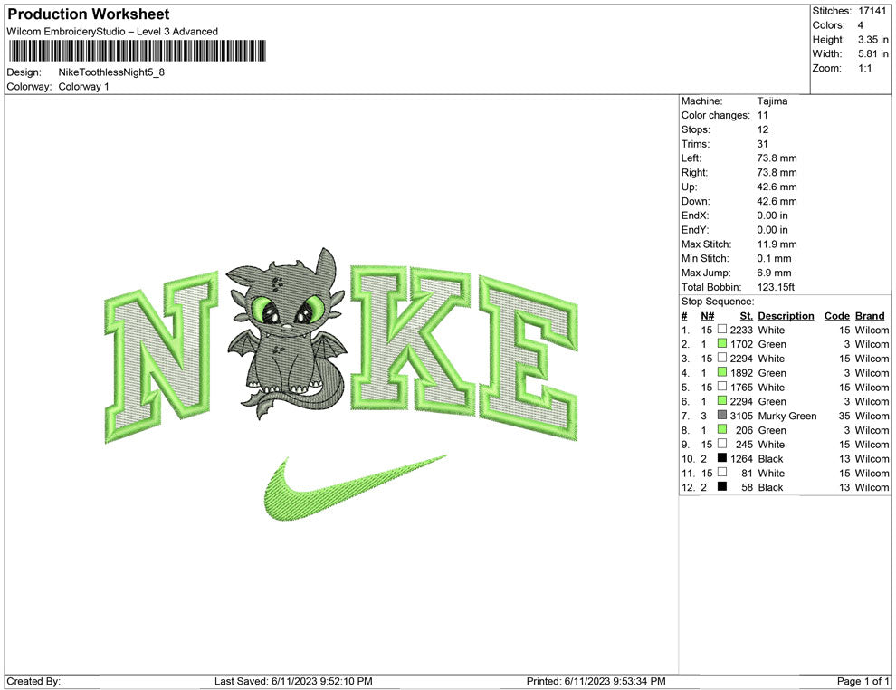 Nike Toothless night