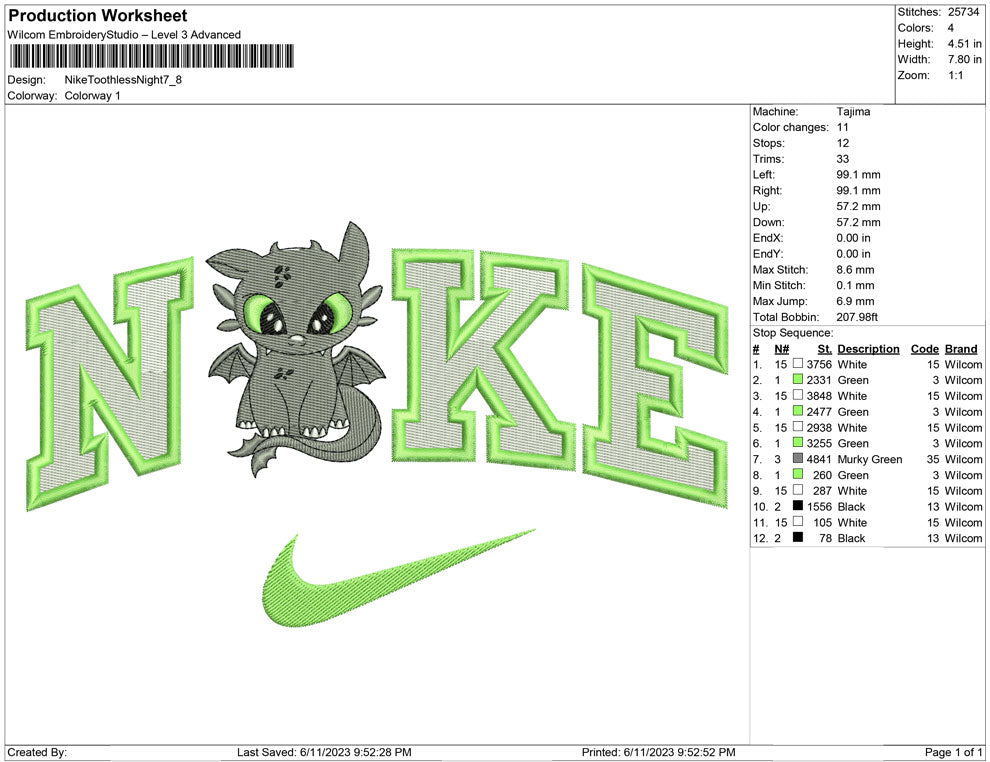 Nike Toothless night