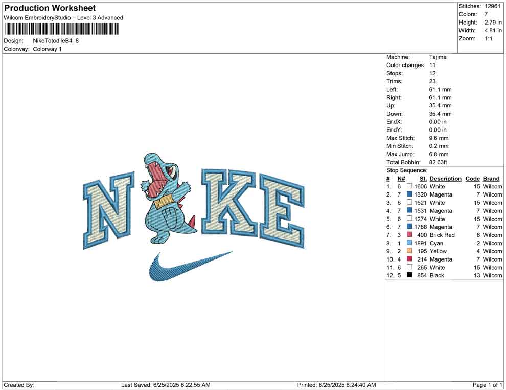 Nike Totodile B