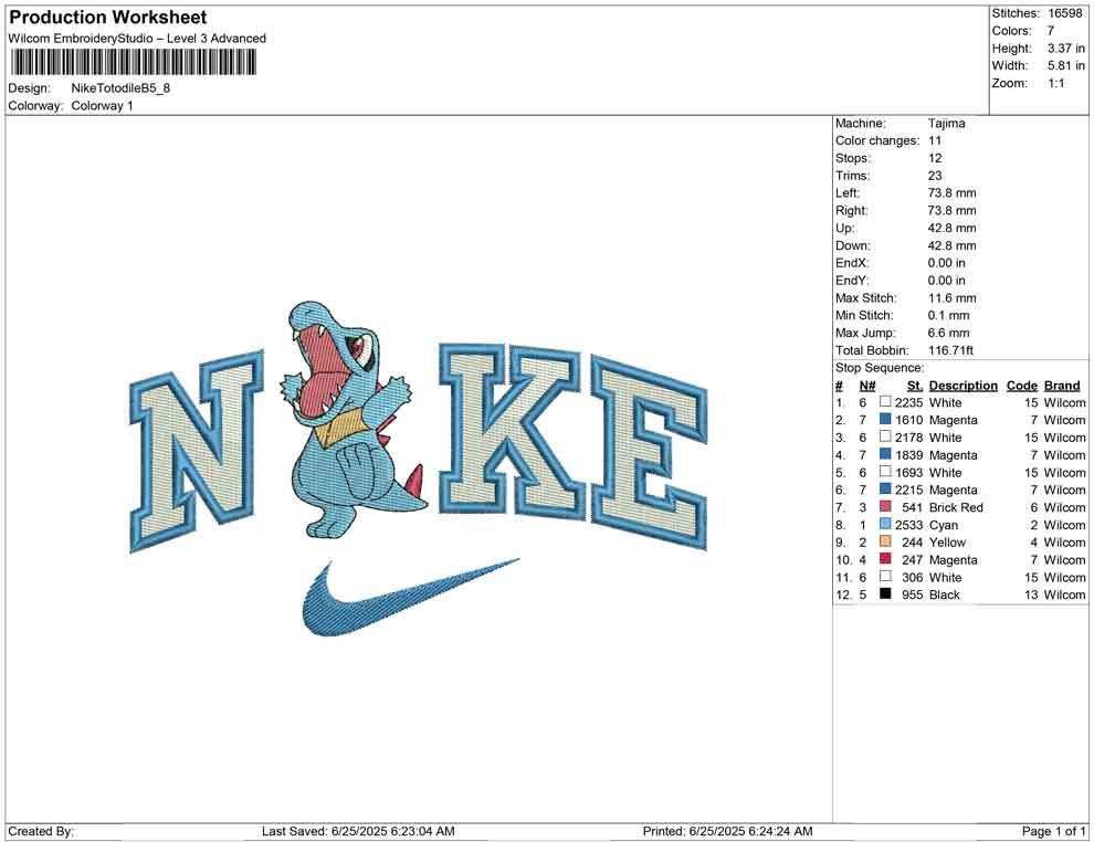 Nike Totodile B