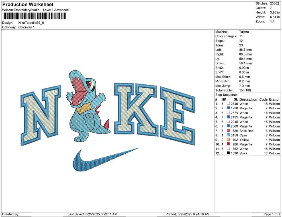 Nike Totodile B