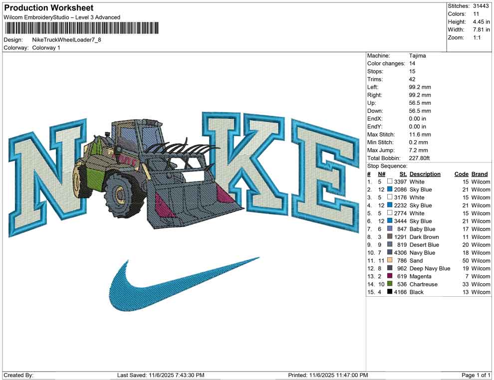 Nike Truck While Loader