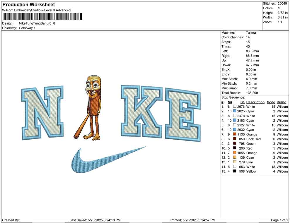 Nike Tung Tung Sahur