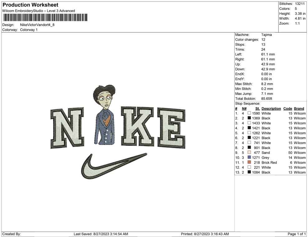 Nike Victor van dort