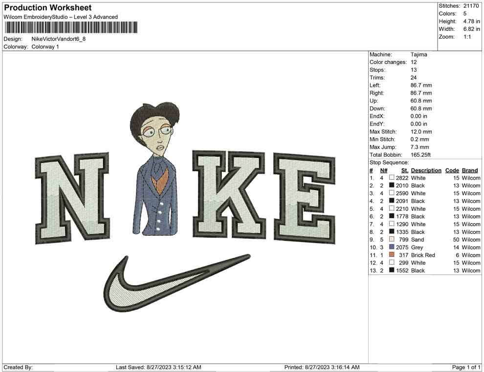 Nike Victor van dort