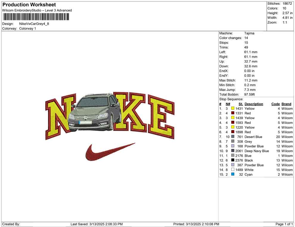 Nike Vw Car Grey