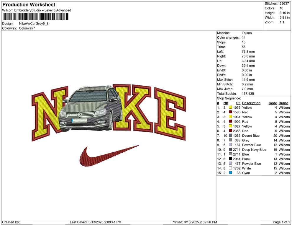 Nike Vw Car Grey