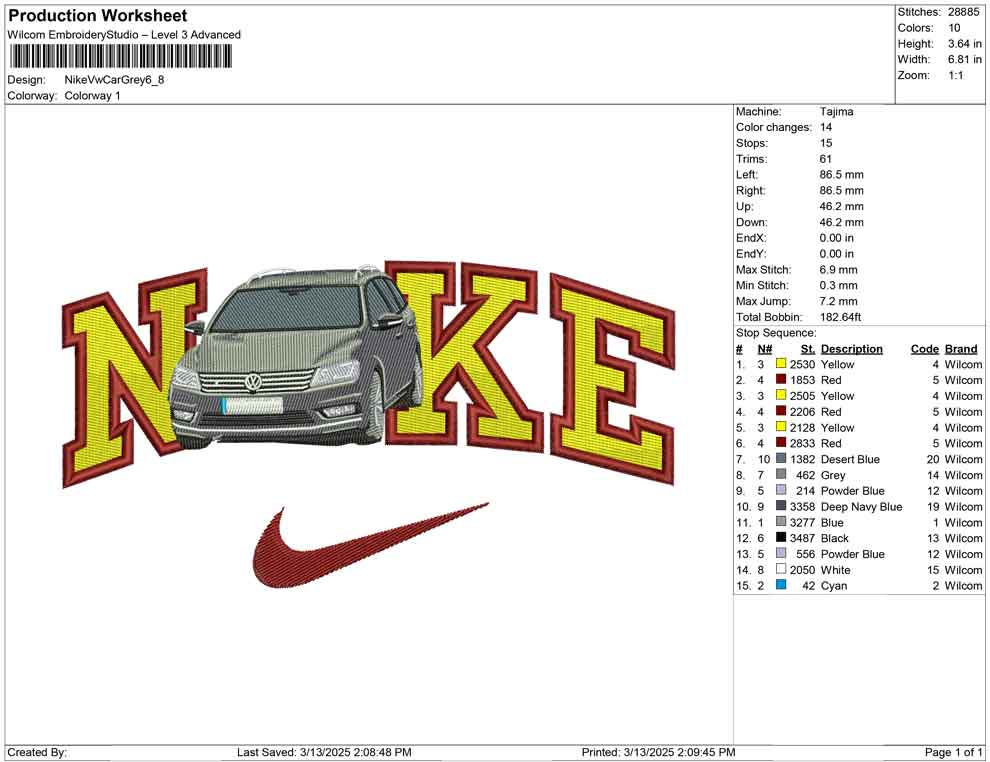 Nike Vw Car Grey