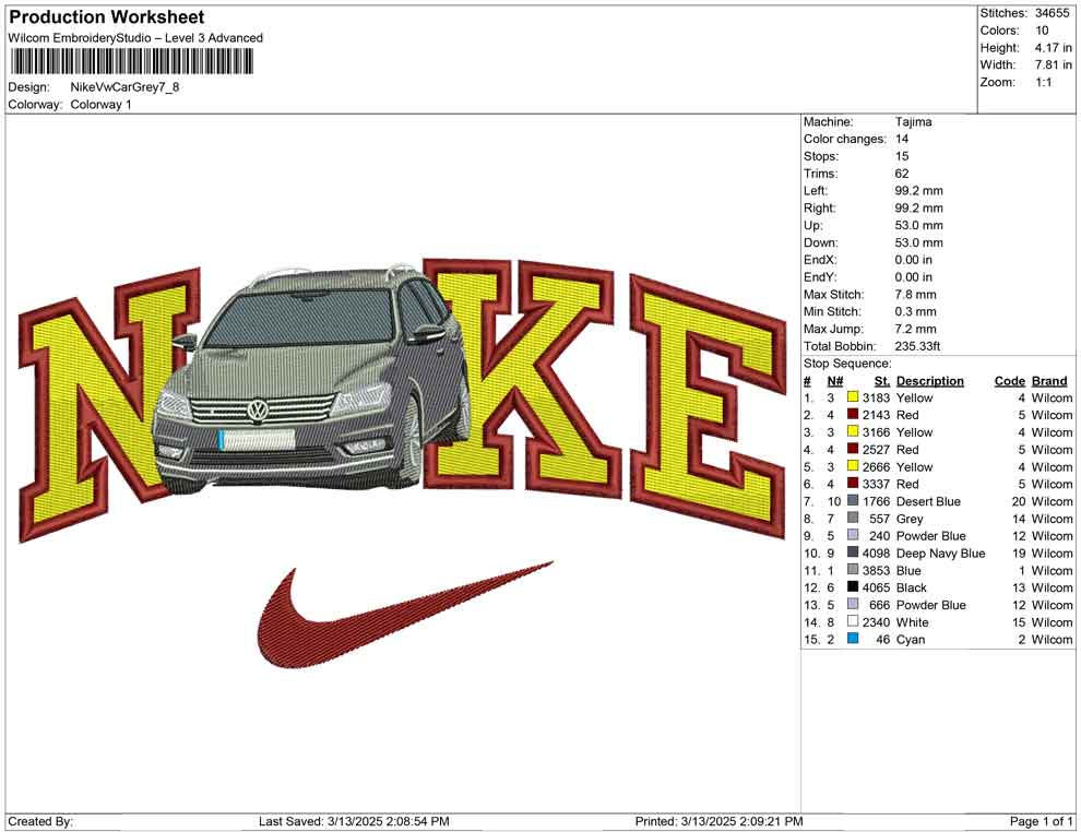 Nike Vw Car Grey