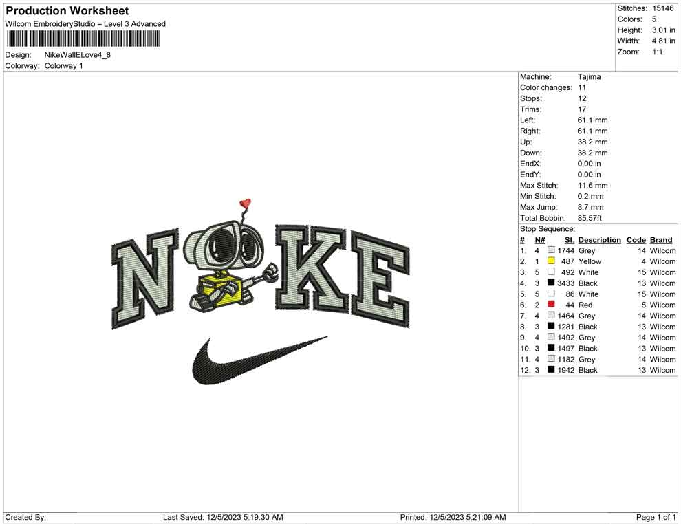 Nike Wall-e love