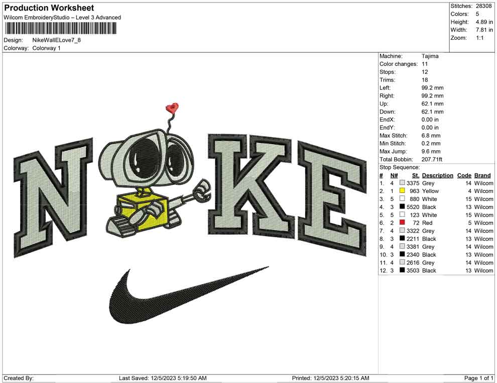 Nike Wall-e love