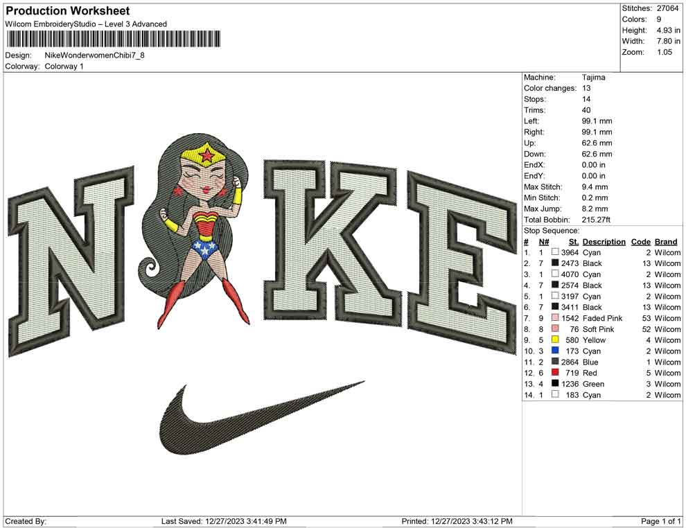 Nike Wonderwoman Chibi