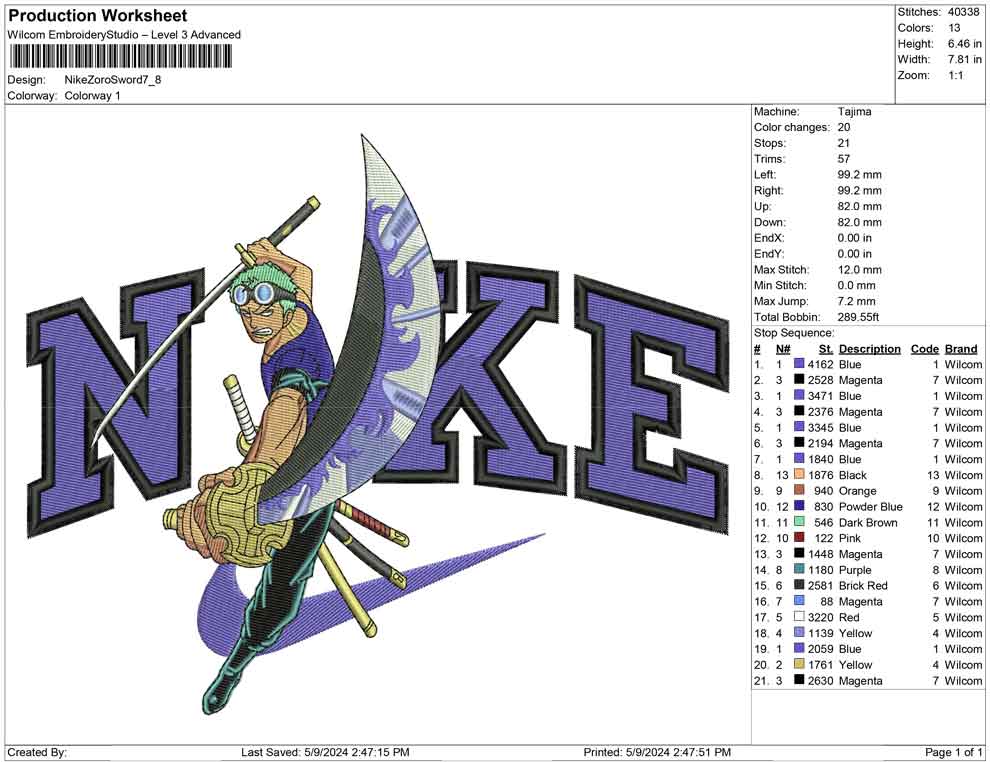 Nike Zoro Sword