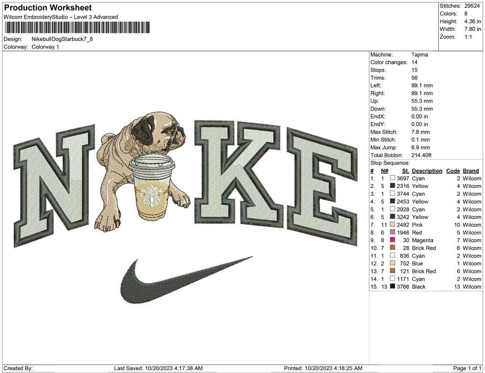 Nike BullDog starbuck