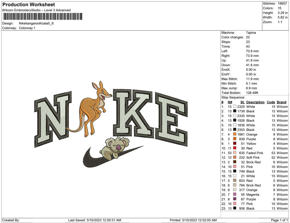 Nike Kangaroo with koala