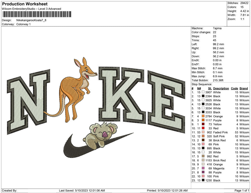 Nike Kangaroo with koala