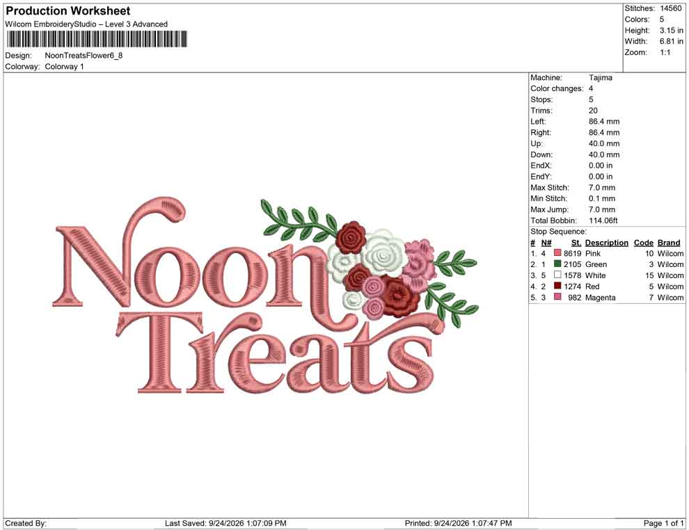 Noon Treats Flower