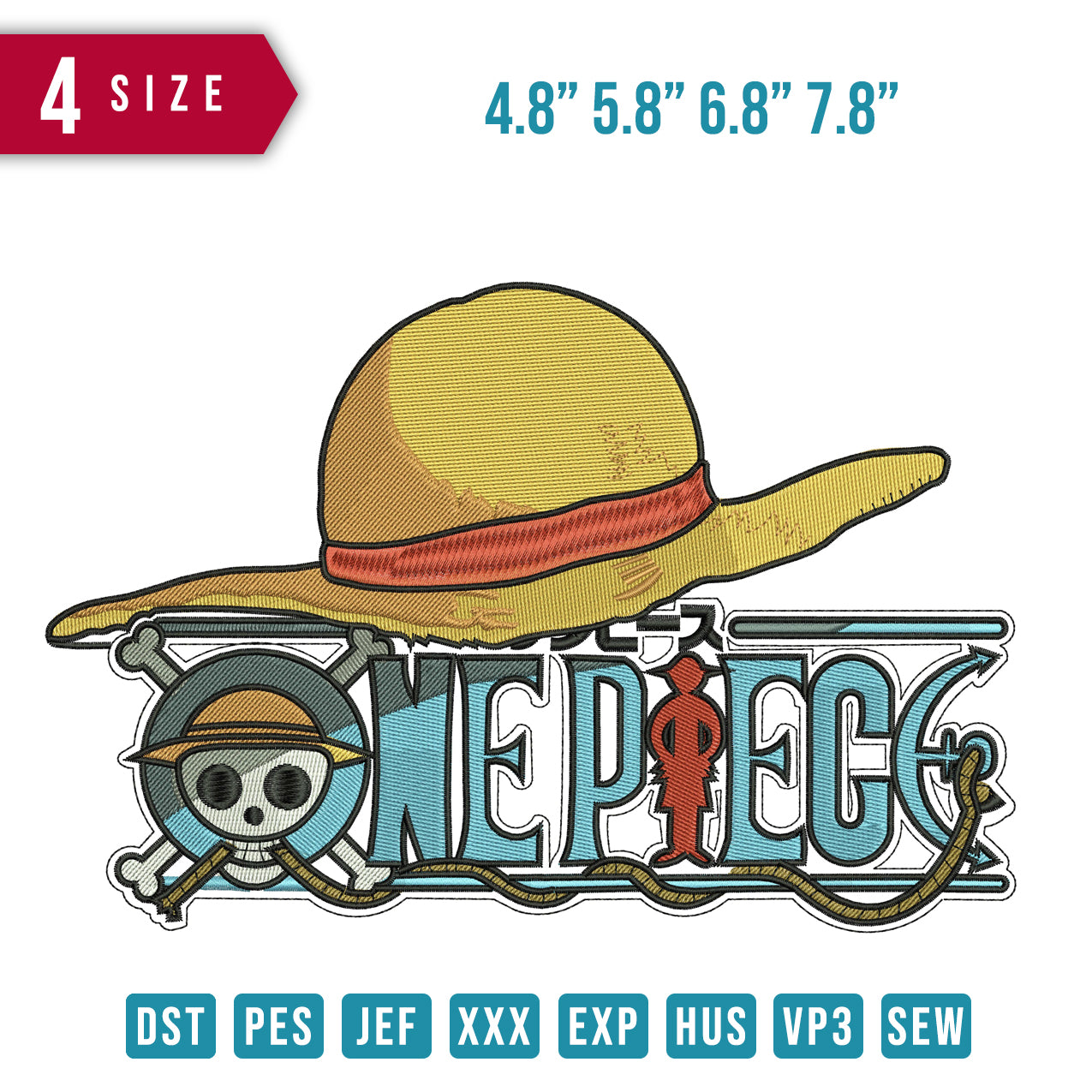 One Piece Logo with hat – Embrobuy