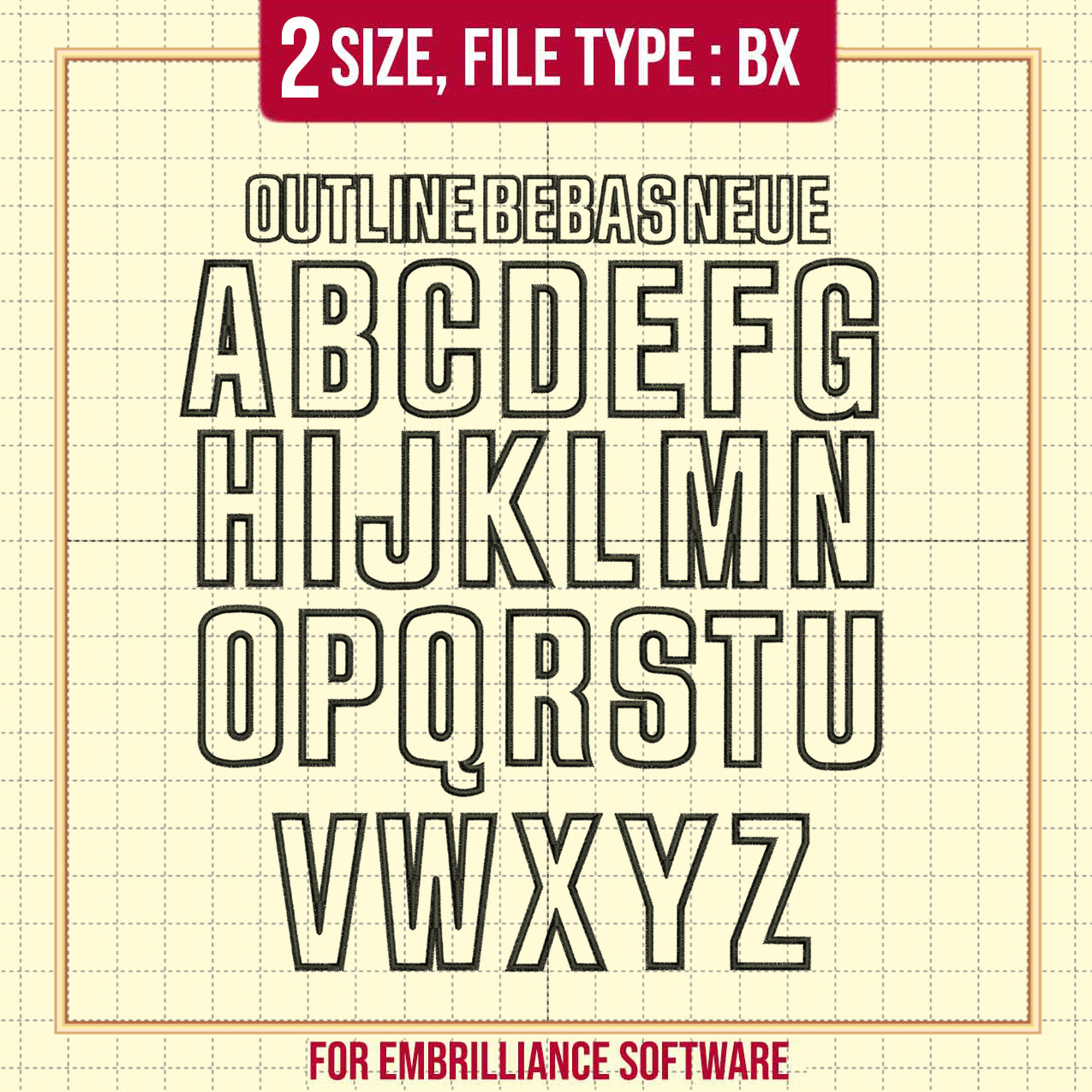Outline Bebas Neue Font