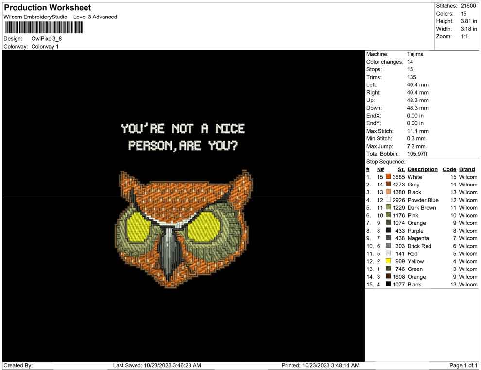 Owl pixel