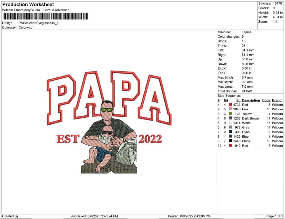 PAPA Green Eyeglasses